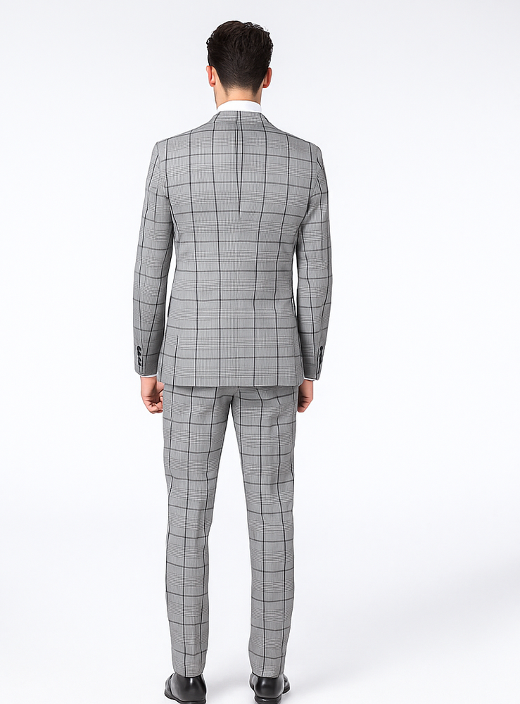 Rossi Man Tom RM1855 – Elegant Men’s Tailored 3-Piece Suit for Formal Occasions - Modern Fit