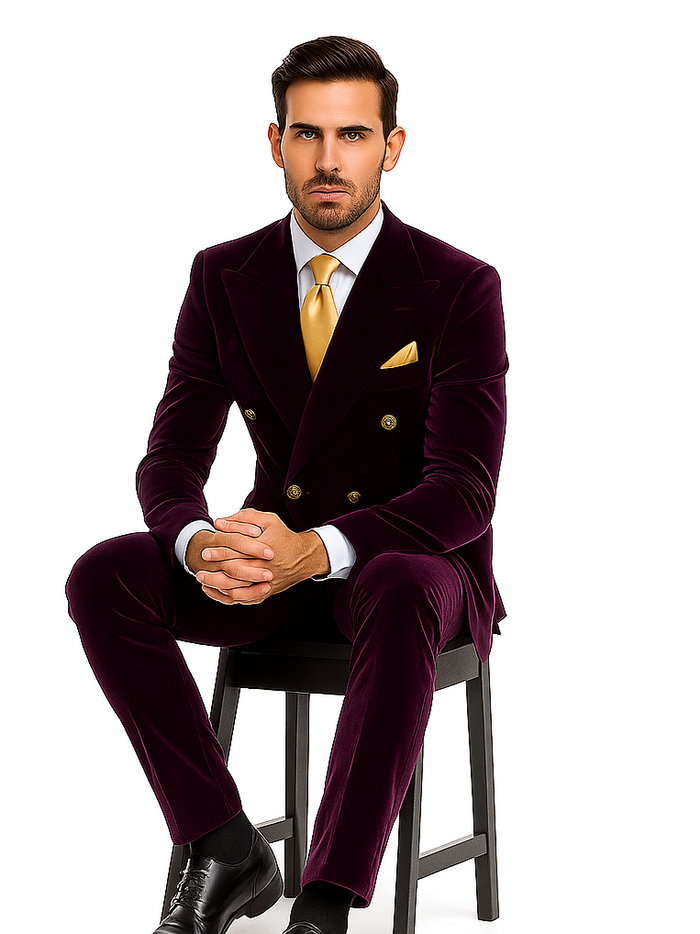 Rossi Man Zeus RM1573 – Elegant Men’s Tuxedo for Formal Occasions -  Slim Fit Black-Tie Suit