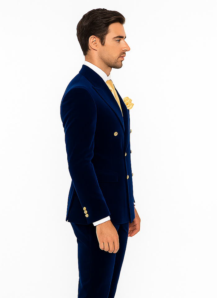 Rossi Man Zeus RM1576 – Classic Men’s Formal Suit, Slim Fit Black-Tie