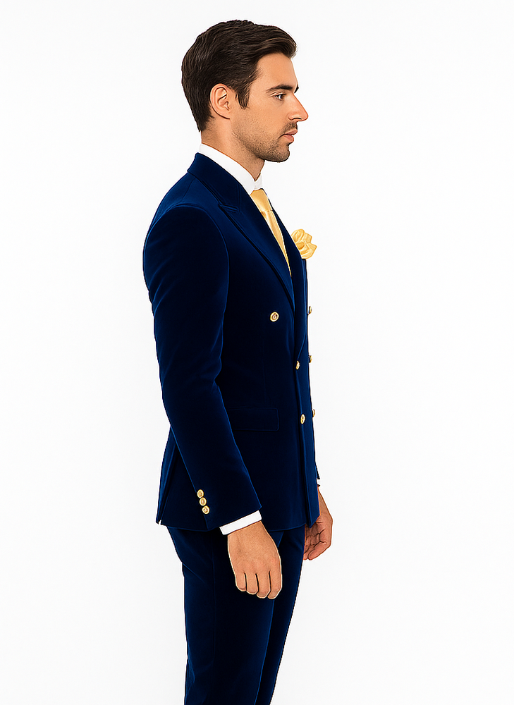 Rossi Man Zeus RM1576 – Classic Men’s Formal Suit, Slim Fit Black-Tie