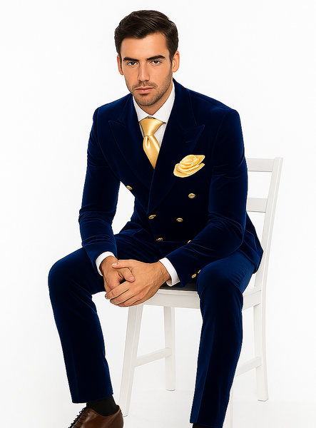 Rossi Man Zeus RM1576 – Classic Men’s Formal Suit, Slim Fit Black-Tie