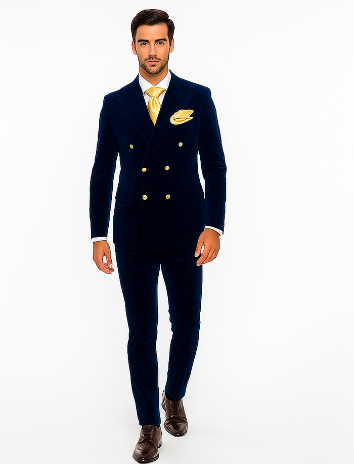 Rossi Man Zeus RM1576 – Classic Men’s Formal Suit, Slim Fit Black-Tie