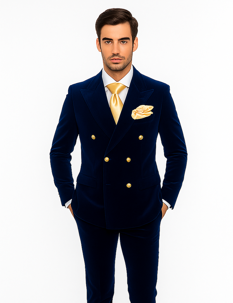 Rossi Man Zeus RM1576 – Classic Men’s Formal Suit, Slim Fit Black-Tie