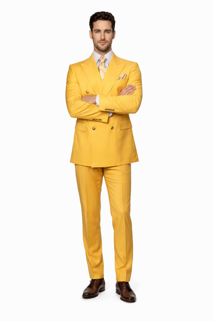 Rossi Man Milano RM1772 Men’s Tailored 3-Piece Suit – Formalwear Set