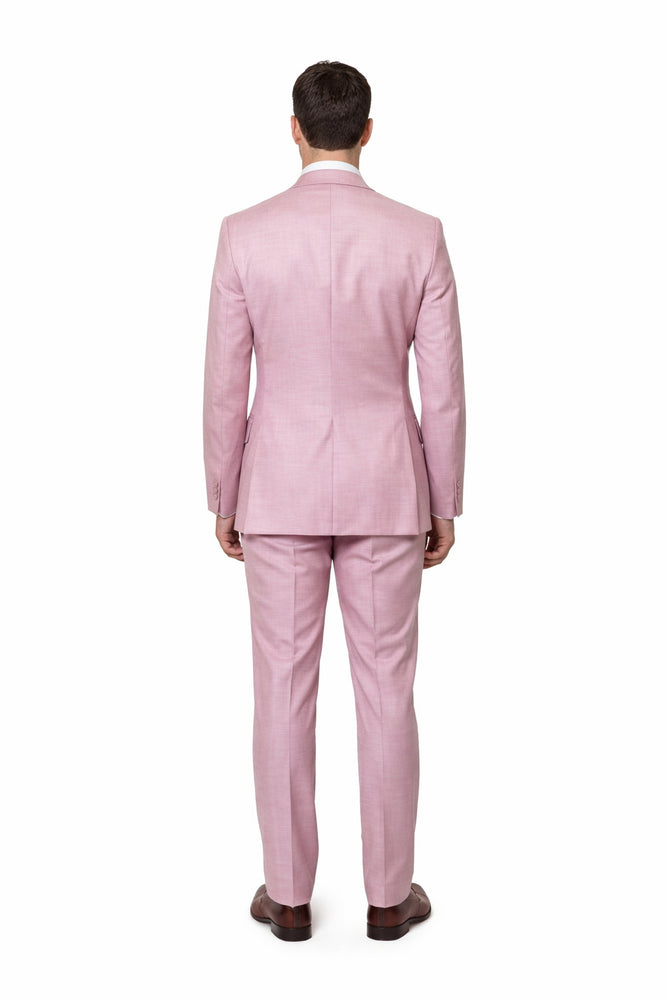 Blush Royale Pink 3-Piece Couture Suit by Rossiman