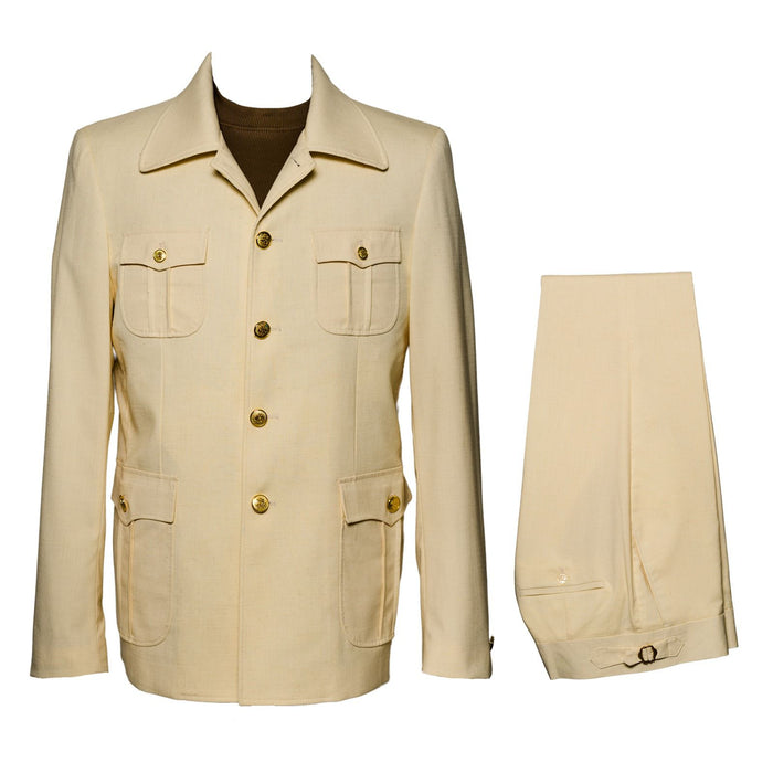 Rossiman Imperial Cream Safari 2-Piece Command Suit