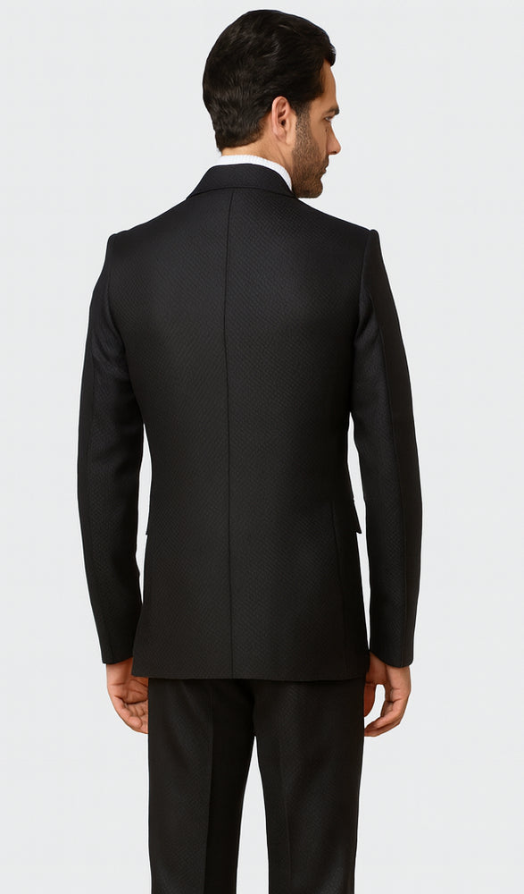 Rossiman Men’s Black Safari Walking Suit – Jacket & Trousers Set