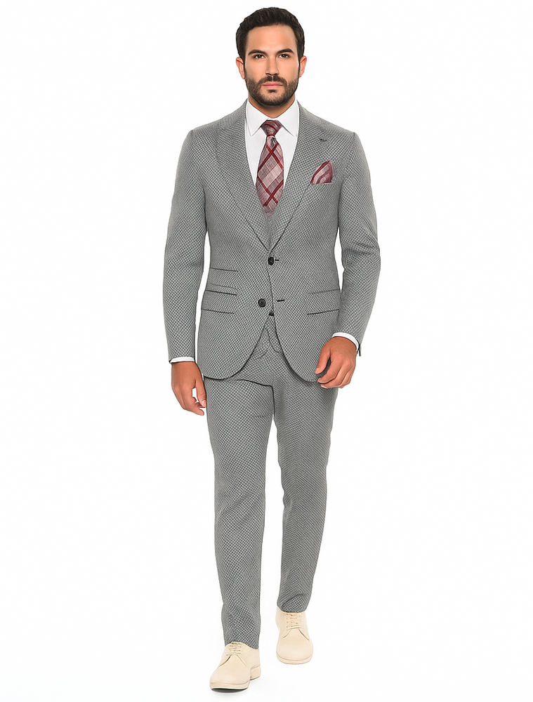 Rossiman Men’s Dress Suit | Timeless Classic Formal Suit for Men – Italian Tailored Luxury Slim Fit Design