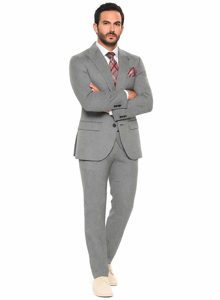 Rossiman Men’s Dress Suit | Timeless Classic Formal Suit for Men – Italian Tailored Luxury Slim Fit Design