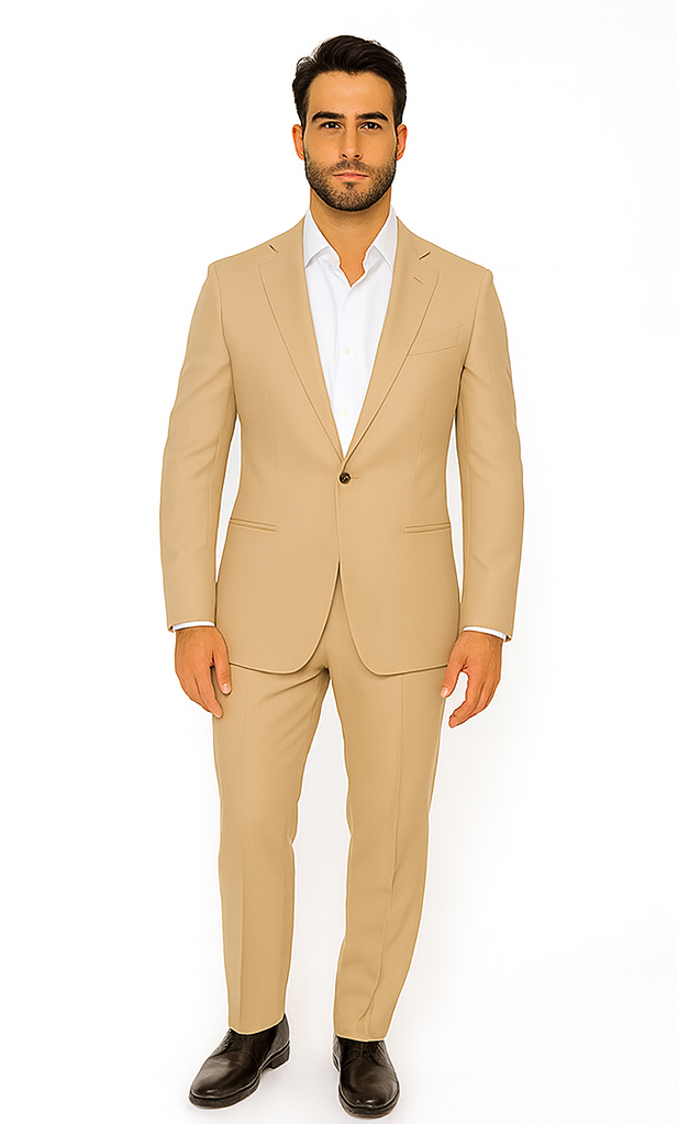 Seersucker Suit Peak Lapel Suit in Color 