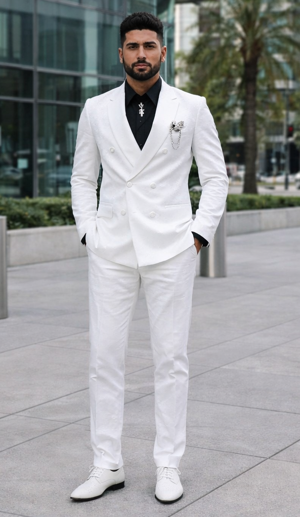 Rossiman Rossi Man Men's Tailored Dress Suit – Premium Formalwear