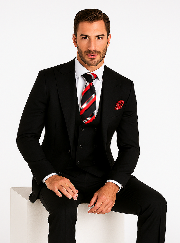 Rossiman Rossi Men’s Dress Suit | Premium Tailored Suit for Formal Occasions – Italian-Inspired Luxury Slim Fit Design