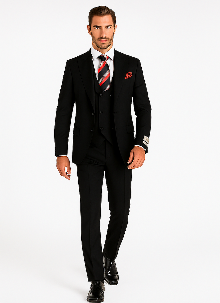 Rossiman Rossi Men’s Dress Suit | Premium Tailored Suit for Formal Occasions – Italian-Inspired Luxury Slim Fit Design