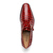 Marco Di Milano Rovigo Rustic Cognac Crocodile Monk-Strap Loafers 