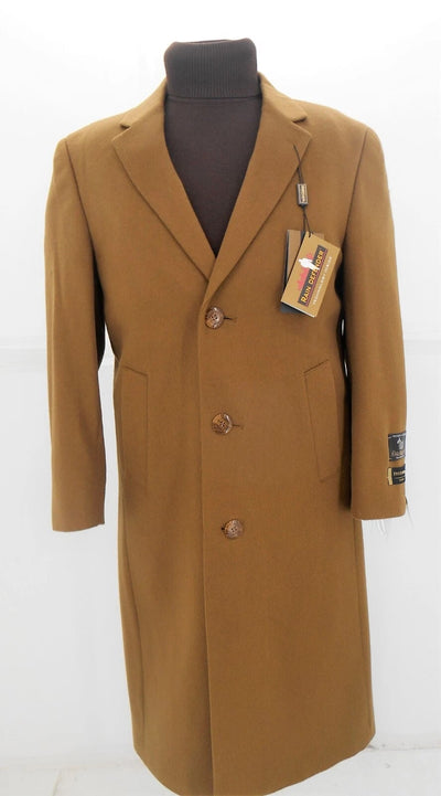 Mens Red Wool Overcoat