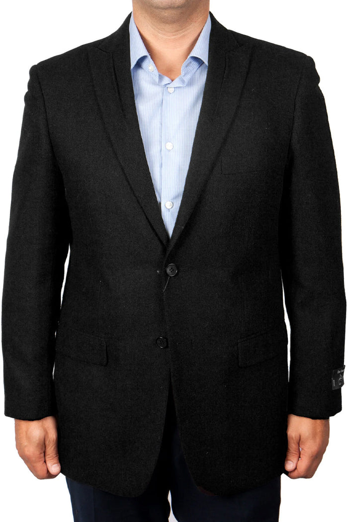 Men's Navy Wool Blazer by Tazzio Suits
