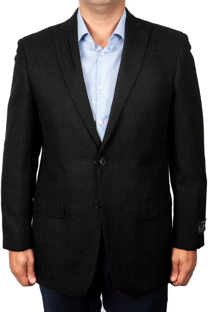 Men's Navy Wool Blazer by Tazzio Suits