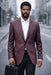 Plum Blazer Mens Plaid Jacket Single Breasted