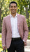 Dusty Rose Mens Blazer Plaid Sport Coat