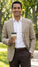 Tan Mens Blazer Plaid Sport Coat
