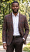 Burgundy Plaid Blazer Mens Jacket