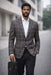 Brown Blazer Single Breasted Jacket