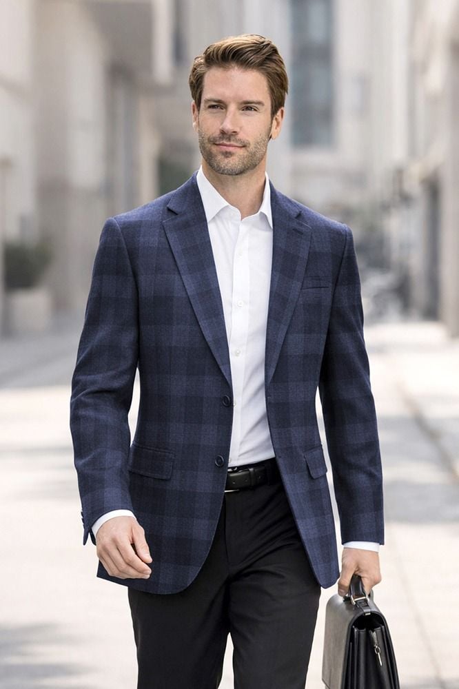 Navy Blazer Mens Sport Coat