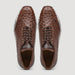 Marco Di Milano Scanno Brown Ostrich Quill Sneakers