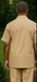 short-sleeve-tan-casual-two-piece-walking-outfit-for-sale-pant-sets-shirt-with-pant-set