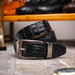 Marco_Di_Milano Silvio Belt Black Leather Loafer