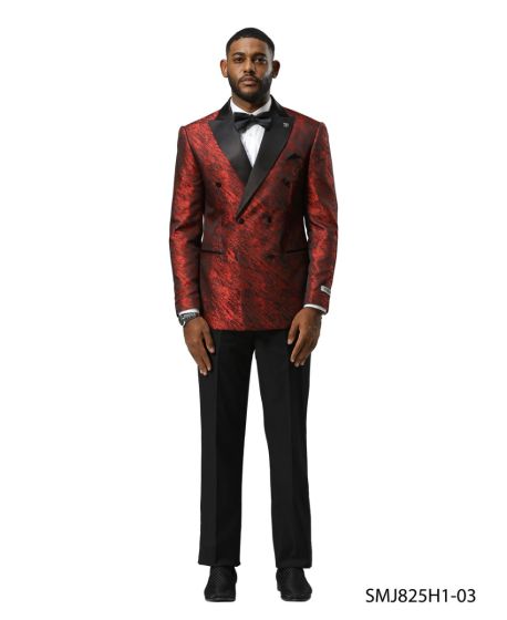 Stacy Adams Men's Hybrid Fit Sport Coat - High Fashion Pattern