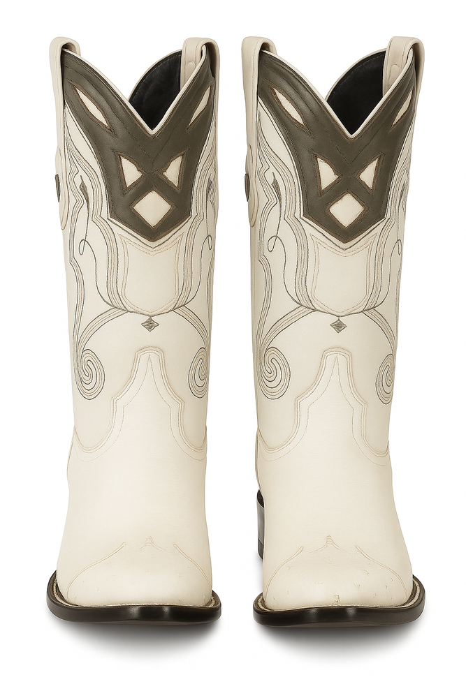 Men's Wild West Smooth Ostrich Skin 3X Toe Boots 29504-B