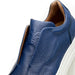 Zelli Spettacolare Pebble Grain Calfskin & Suede Slip-On Sneaker in Navy