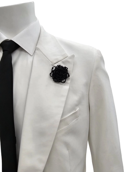 Mens White Velvet Victorian Tailcoat Tuxedo – Three Quarter Length Cutaway Stage And Wedding Jacket