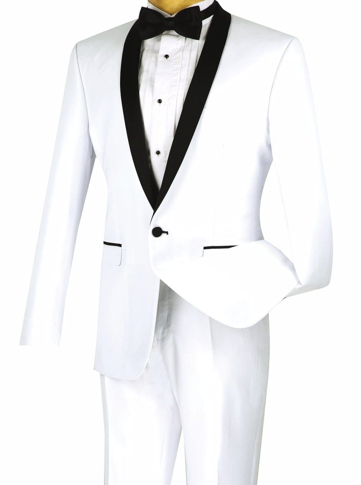 Kingsman Collection - Shawl Collar Slim Fit Tuxedo 2 Piece 1 Button Red main image 0