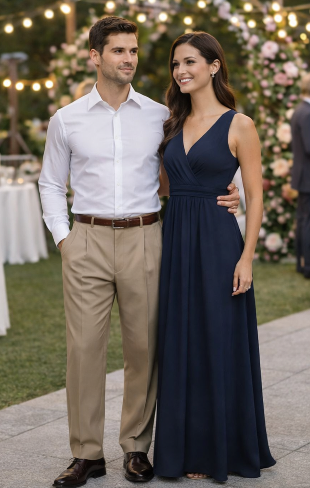 Tan ~ Beige Somerset Double-Pleated Slacks / Dress Pants Trouser unhemmed unfinished bottom