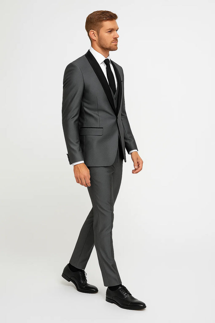 Gray Tuxedos - Wedding Tuxedo - Prom 2026 Suit