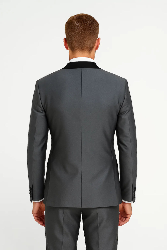 Gray Tuxedos - Wedding Tuxedo - Prom 2025 Suit