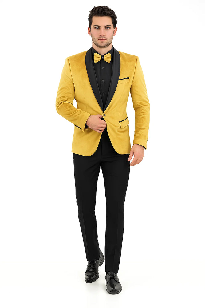 Mustard Tuxedos - Wedding Tuxedo - Prom 2025 Suit