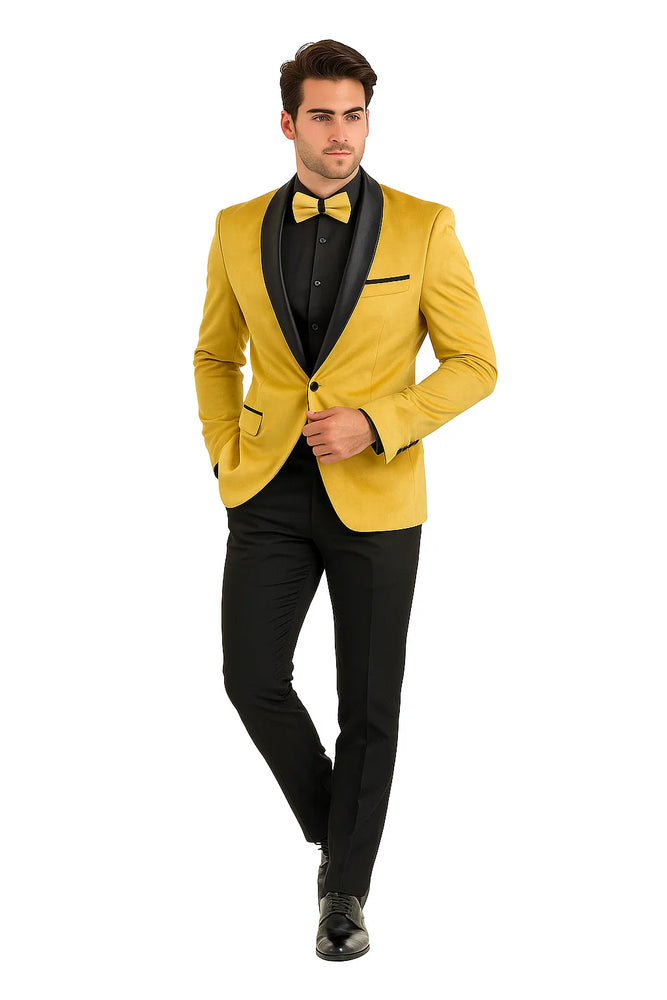Mustard Tuxedos - Wedding Tuxedo - Prom 2025 Suit