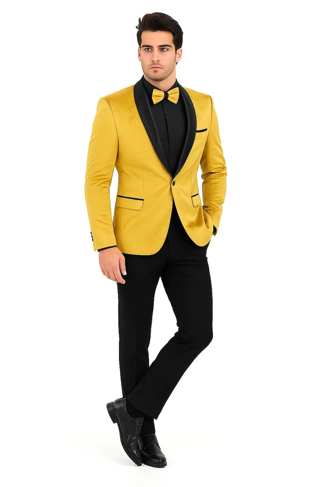 Mustard Tuxedos - Wedding Tuxedo - Prom 2025 Suit