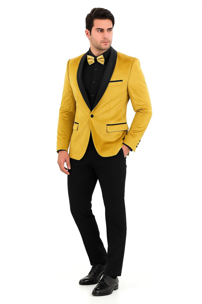 Mustard Tuxedos - Wedding Tuxedo - Prom 2025 Suit