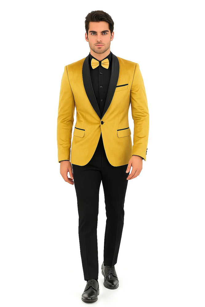 Mustard Tuxedos - Wedding Tuxedo - Prom 2025 Suit