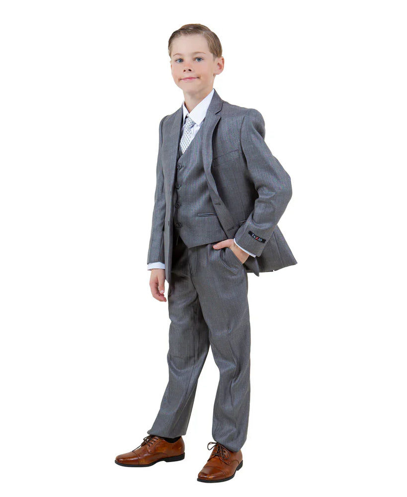 Boys Gray Suit in Toddler Size for Formal Events