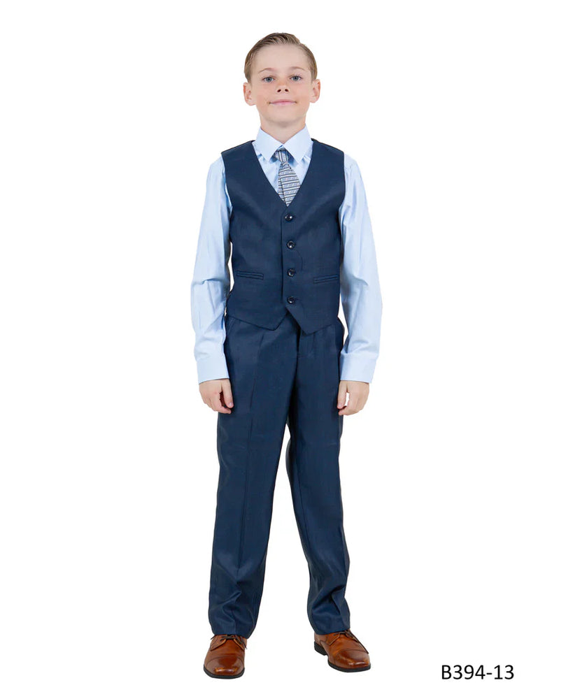 Dapper Navy Boys Suit in Modern Fit - Toddler Style