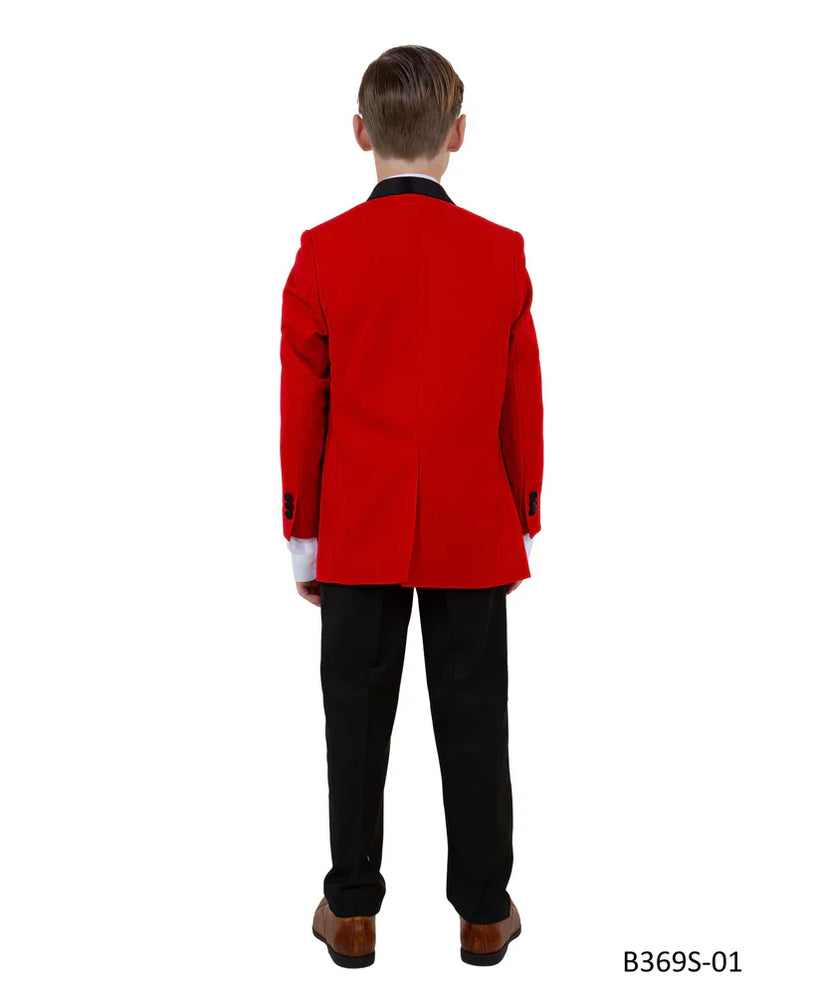 Fresh Red and Black Boys Suit for Toddler Celebrations