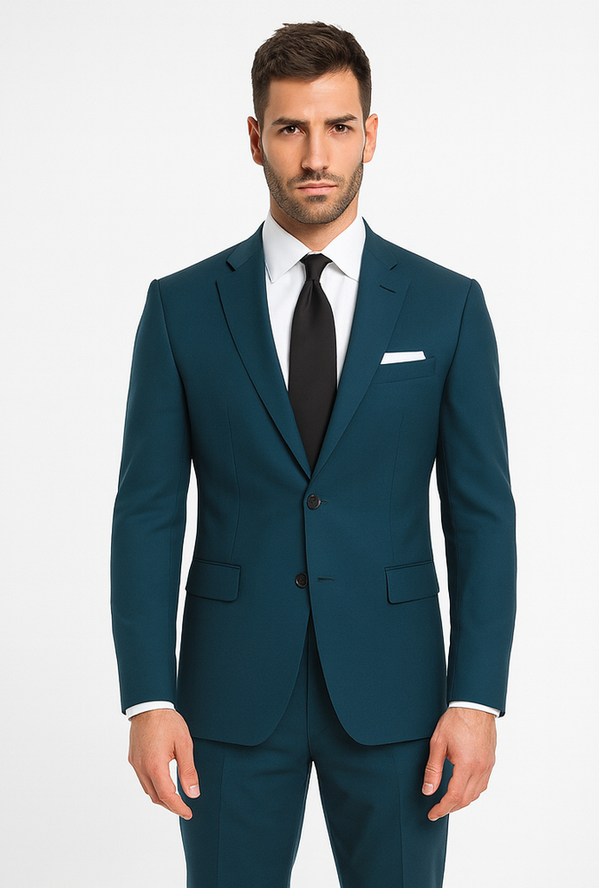 Teal Suit - Dark Teal Suit - Teal Blue Suit
