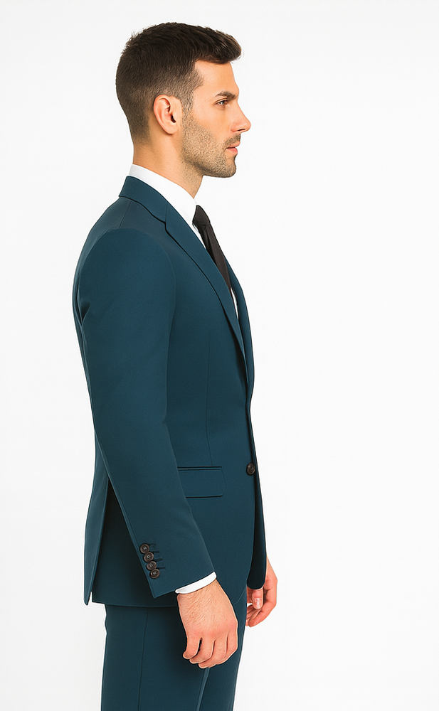 Teal Suit - Dark Teal Suit - Teal Blue Suit