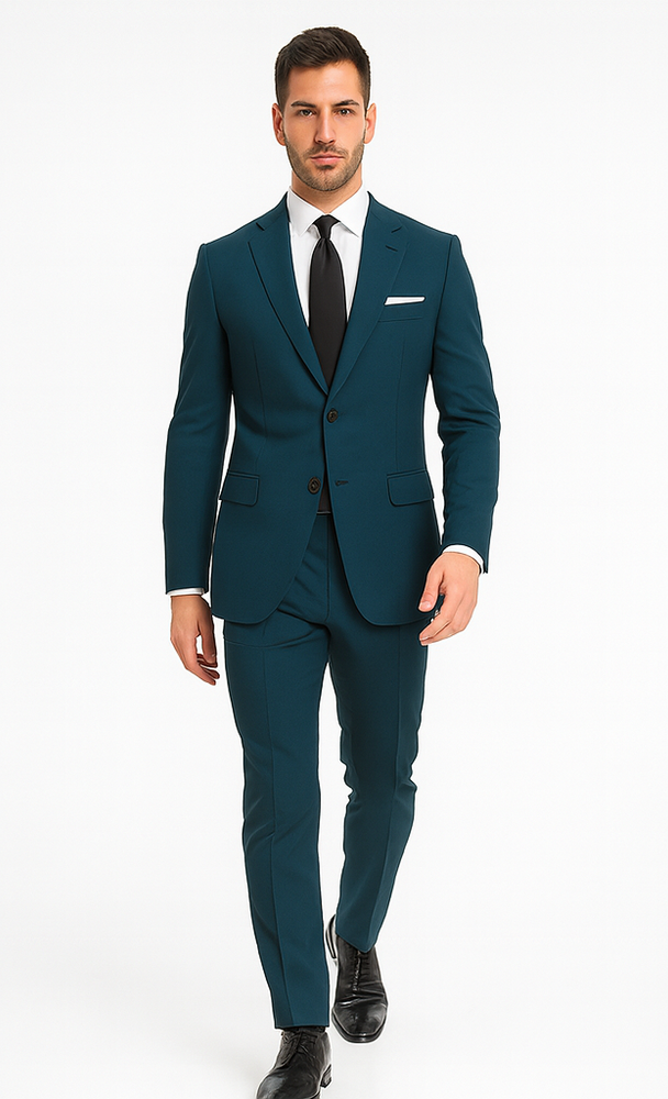 Teal Suit - Dark Teal Suit - Teal Blue Suit