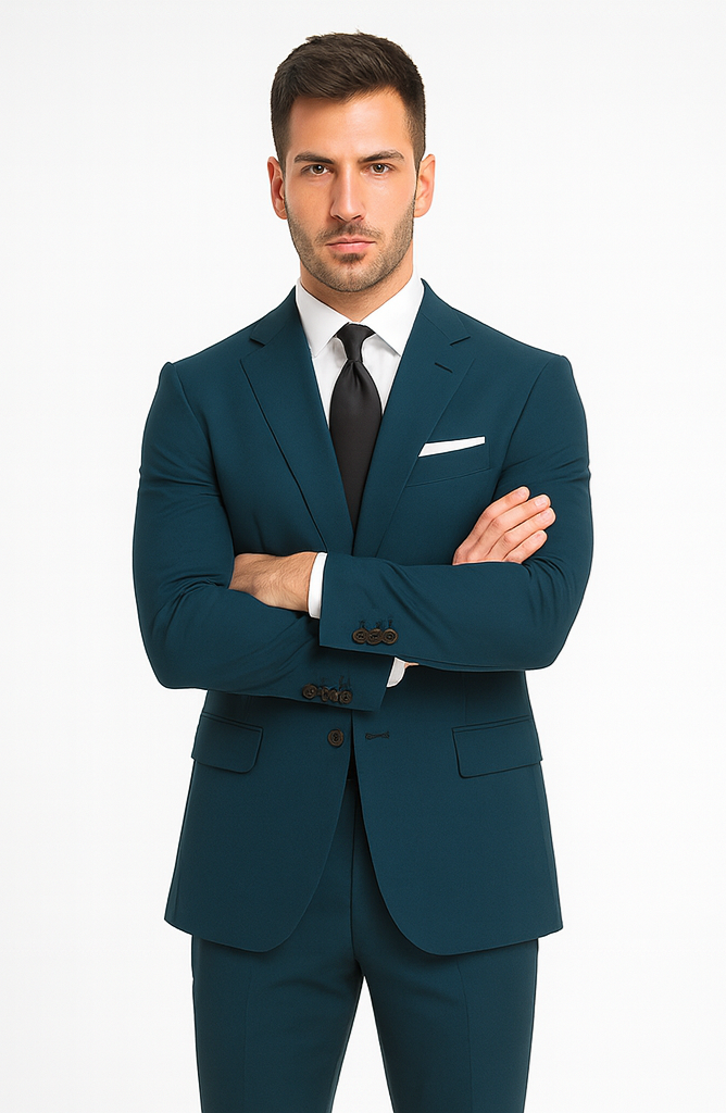 Teal Suit - Dark Teal Suit - Teal Blue Suit